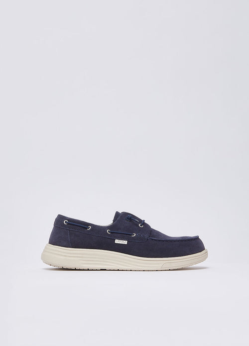 Liu Jo mocassini uomo casual Riva 01 in suede navy 7B5007PX002