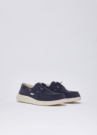 Liu Jo mocassini uomo casual Riva 01 in suede navy 7B5007PX002