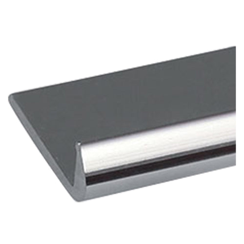 Profilo per fai da te tipo 'UNGHIETTA' mm 18 x 1 - mt 2 argento brillante