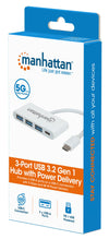 Hub USB 3.2 Gen 1 USB-C&trade con 3 Porte USB tipo A e Alimentazione