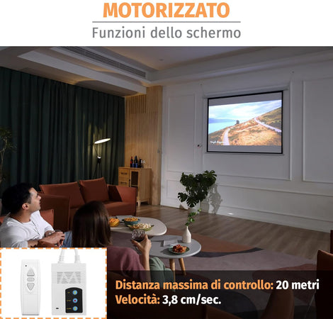Schermo di Proiezione Motorizzato 112'' 200x200 PSA-112-2