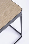 Tavolino Everitt struttura in acciaio piano in MDF per arredamento