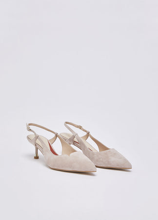 Liu Jo slingback My Deva 14 in suede blush SXX015P0021