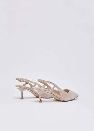 Liu Jo slingback My Deva 14 in suede blush SXX015P0021