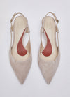 Liu Jo slingback My Deva 14 in suede blush SXX015P0021