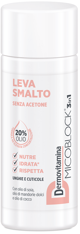 Dermovitamina micoblock 3 in 1 levasmalto senza acetone 125ml