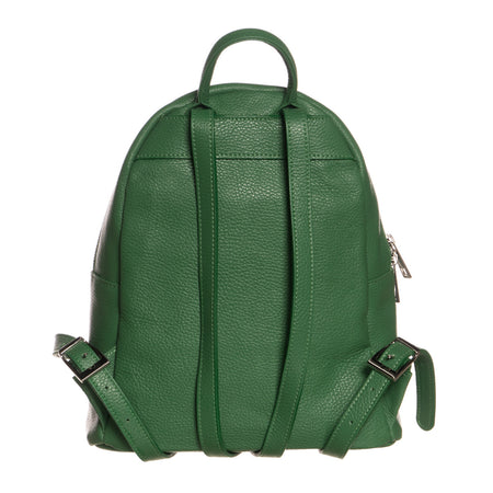 Zaino Piano - Zaino Verde In Vera Pelle