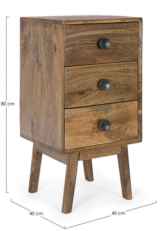 Cassettiera "Sylvester" per interno, con 6 Cassetti, 124 x 50 x 70 cm