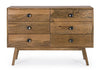 Cassettiera Sylvester per interno, con 6 Cassetti, 124 x 50 x 70 cm