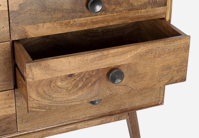 Cassettiera "Sylvester" per interno, con 6 Cassetti, 124 x 50 x 70 cm