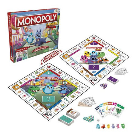 Gioco Hasbro F8562103 GAMING MONOPOLY Junior 2 in 1