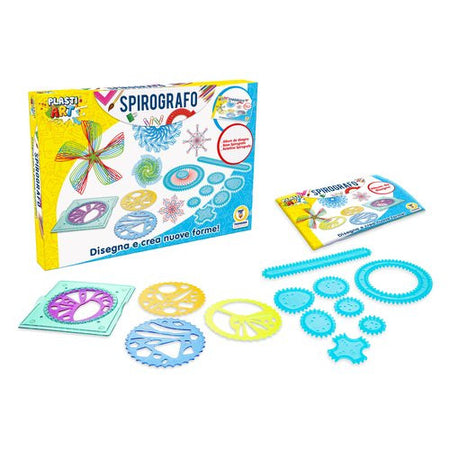Gioco creativo Teorema 67387 PLASTIART Spirografo e Stencil