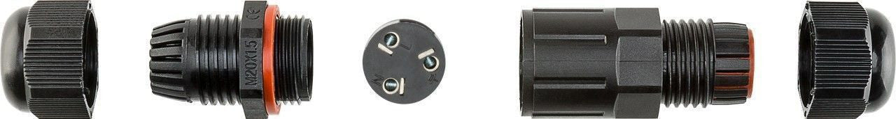 Connettore Elettrico Impermeabile per Cavo IP68 da Esterno Lunghezza 7.5 cm