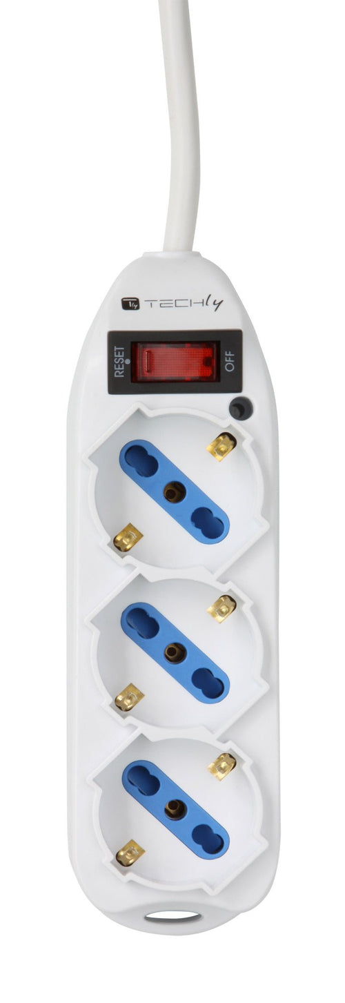 Multipresa 3 Posti Italiana Bipasso / Schuko con spina 10A