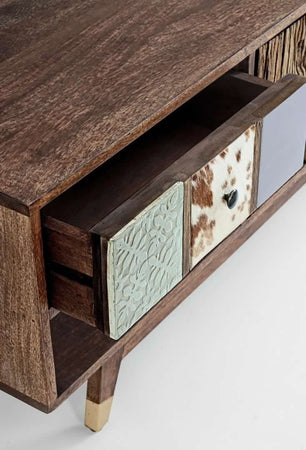 Mobile porta TV "Dhaval" per interno 140 x 40 x 48h cm