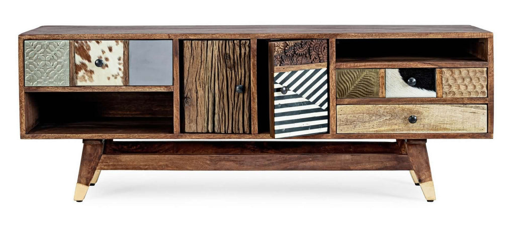 Mobile porta TV "Dhaval" per interno 140 x 40 x 48h cm