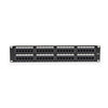 Black Box JPM5E48A pezzo di pannello 2U (CAT5E PATCH PANEL 48 PORT - JPM5E48A, Cat5e, Black, Rack - mounting, 2U - Warranty: 24M)