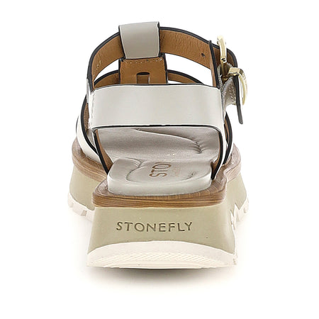 Stonefly sandali donna Star 10 white con zeppa 223847