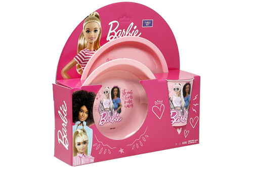 Set Piatti e Bicchiere Eco di Barbie