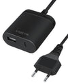 Caricatore USB con porta USB tipo A e USB-C&trade cavo 1,5m 12W