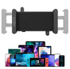 Supporto a Pinza VESA 75x75 per Smartphone e Tablet 4,7''-15'' 1kg max. Nero