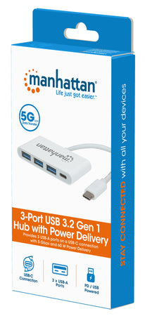 Hub USB 3.2 Gen 1 USB-C&trade con 3 Porte USB tipo A e Alimentazione