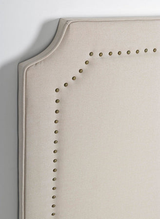 Testiera per letto "Zenda" color naturale, struttura in compensato, da 160 x 6 x 120 cm