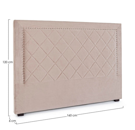 Testiera per letto "Ahura" con struttura in compensato da 160 x 8 x 120 cm