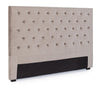 Testiera per letto Caspar con struttura in compensato da 160 x 8 x 120 cm