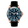 Orologio LORENZ uomo Submarine automatico gomma nero / blu