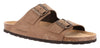Grunland ciabatta doppia fibbia Robi in crosta tortora CB18001