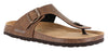 Grunland infradito Bobo in pelle marone CC0071