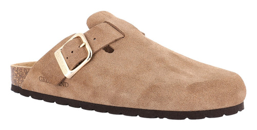 Grunland Sabot da donna Sara in crosta col. tortora CB2609