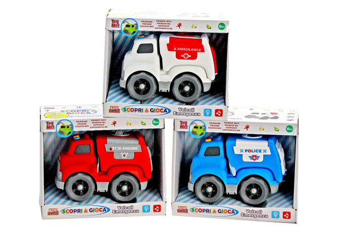 Veicoli Emergenza luci e suoni Kidz Corner Assortito