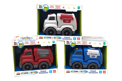Veicoli Emergenza luci e suoni Kidz Corner Assortito