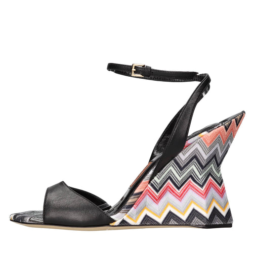 Missoni Scarpe con Tacco Nero da donna