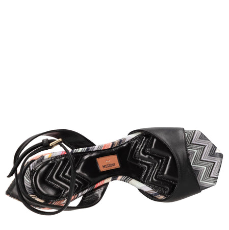 Missoni Scarpe con Tacco Nero da donna