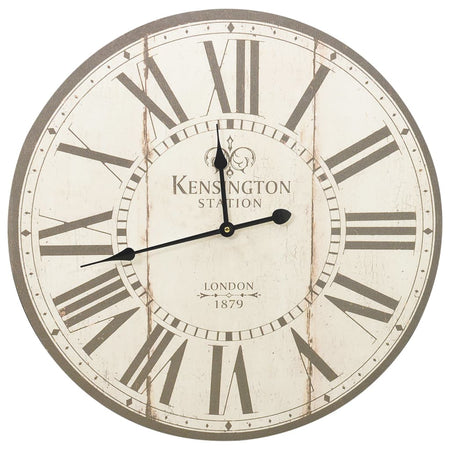Orologio Da Parete Grande Multicolore 60 cm MDF Shabby Chic