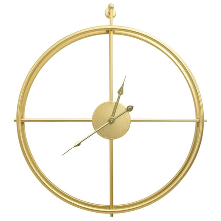 Orologio da Parete in Ferro Robusto 52cm Design Elegante e Minimalista Oro