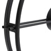 Orologio da Parete 52 cm in Ferro Nero Design Elegante e Moderno Versatile Nero