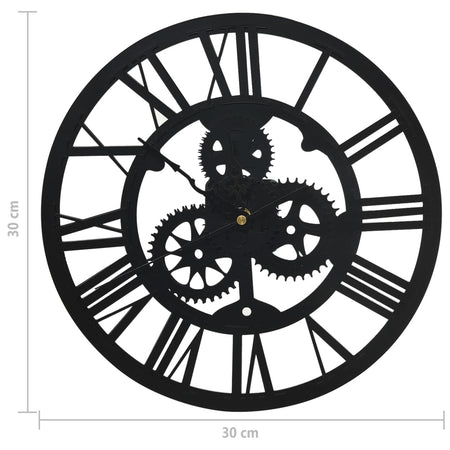 Orologio da Parete in Acrilico 30 centimetri Design Unico e Particolare Nero