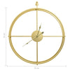 Orologio da Parete in Ferro Robusto 52cm Design Elegante e Minimalista Oro