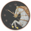 Orologio da Parete 29,5 x 4 cm Polistirene e Vetro Design Versatile Oro e Bianco