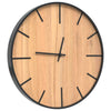 Orologio a Parete in Ferro e Legno Multistrato 39x4cm Versatile Facile da Fissare