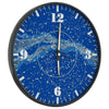 Orologio a Parete con Ore e Lancette Luminose 30x4cm Design Moderno Blu e Verde
