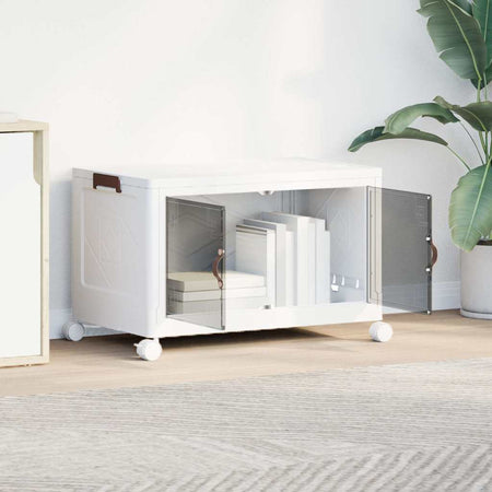 Scatola Portaoggetti Impilabile con Ruote Design Versatile e leggero 64x40x41 cm