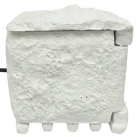 Presa Elettrica da Esterno 4 Spine Impermeabile Design Intelligente Resina Bianca