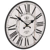 Orologio da Parete in MDF Resistente Design Retrò London 30 cm Bianco e nero