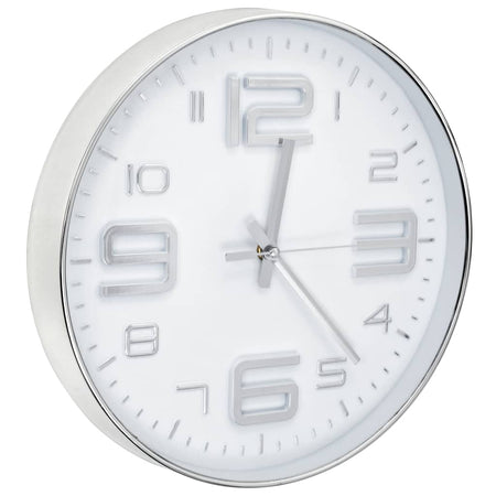 Orologio da Parete in PP Resistente Design moderno e Raffinato 30 cm Argento