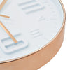 Orologio da Parete in PP Molto Resistente Design Elegante e Moderno 30 cm Rame